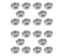 Giwnhvx 6002Z Cuscinetti a sfera schermati in metallo, 15 x 32 x 9 mm, 20 pezzi, argento