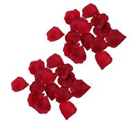 Giwnhvx 600Pz Petali di Fiori Rosa del Tessuto Bomboniera per Decorazione della Festa Nuziale Rosso