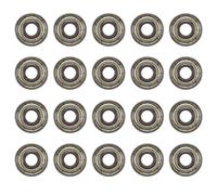Giwnhvx 606Z 6 x 17 x 6 mm in metallo con scanalatura profonda in miniatura, 20 pezzi