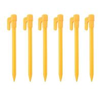 Giwnhvx 60Pcs Strumenti di Campeggio Plastica Pioli Della Tenda Chiodi Sabbia Terra Pali Outdoor Tenda Da Campeggio Tenda Tenda Giallo Accessori