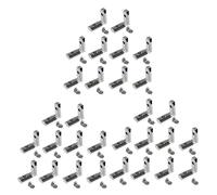 Giwnhvx 60Pcs T Slot a forma di L Interno Interno Angolo Connettore Staffa Giunto per Profilo di Estrusione in Alluminio Slot Serie 2020 6mm