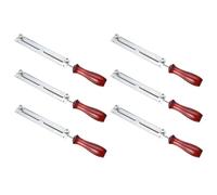 Giwnhvx 6pcs 3/16 Pollice 4,8 millimetri Rotondo Piatto Affilatura Affilatrice Forza File Titolare Maniglia Kit Motosega Catena Strumenti