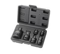 Giwnhvx 6Pcs Adattatore Pneumatico Manicotto Testa 1/2 a 3/4 Scatola di Plastica Nera per Automobile Torque Prodotti Hardware Meccanici
