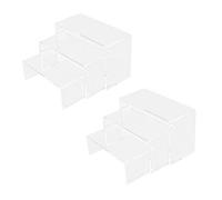 Giwnhvx 6X 3 Livelli Acrilico Chiaro Presentazione Riser Vetrina Cosmetici Trucco Collezione Display Stoccaggio Rack Organizzatore Titolare