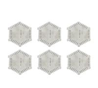 Giwnhvx 6X Alta Precisione In Acciaio Inox Esagono Wet Film Pettine Strumento In Acciaio Inox Diaframma Bagnato Spessore Gauge