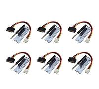 Giwnhvx 6X NGFF M.2 a PCI-E 4X Riser Card M2 Key M a PCIe X4 Adattatore con indicatore di tensione LED per ETH Mining