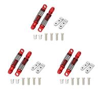 Giwnhvx 6X per D12 RC Auto Metallo Ammortizzatore Posteriore con Montaggio Sedile Fisso Aggiornamenti Parti Accessori, 1