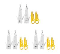 Giwnhvx 6X Punch Down Tool RJ45 RJ11 Cat5E Cat6 Presa Cavo di Rete Telefono Presa Impact Terminal Strumenti di Inserimento