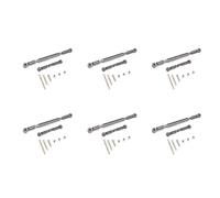 Giwnhvx 6X Tirante Sterzo Regolabile nel Metallo per Servocomando Tirante Sterzo per MN D90 D99 MN-90-45 1/12 RC Car Crawler, Grigio