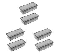 Giwnhvx 6X Vassoio per con Coperchio, Portautensili con Coperchio, Vassoio per In Plastica, Organizer per Cassetti per, Contenitore per Utensili B