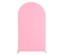 Giwnhvx 7,2 piedi di di nozze, copertura di supporto per di matrimonio, vestibilit aderente, parte superiore rotonda per decorazione di banchetti di festa di compleanno, rosa