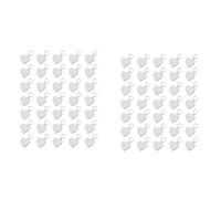 Giwnhvx 70 Pezzi Cuore Lavagna Vergine Stampa Fai Da Te Sublimazione Accessori (Double Face)