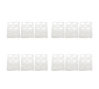 Giwnhvx 72 Pezzi di Cuscinetti Gel per Ammortizzatori Batteria Silicone Drums per Drums Tone Control-Clear