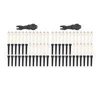 Giwnhvx 72 Pezzi Pin Ponte Chitarra Acustica Caviglie In e Nero con 2 Pezzo Estrattore Pin Ponte Chitarra