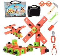 Giwnhvx 72 Pezzi Seria Dado di Trapano Vite 3D Creativo Mosaico Puzzle per Bambini Mattoni Costruzione Bambini Fai da te Trapano Set Ragazzi