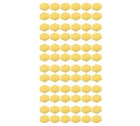 Giwnhvx 72 pz DIY 3D Specchio Esagono Decal Art Mural Sticker Mural Decal Wall Decal Rimovibile Oro