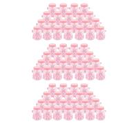 Giwnhvx 72 x mini biberon 4 x 9 cm, con strass, orsi rosa, regalo favore bomboniera ragazza battesimo