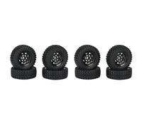 Giwnhvx 8 Pezzi 1.55 Pneumatici Cerchio Ruota in Metallo Blocco per 1/10 Auto su Axial Jr 90069 D90 CC01 LC70, 2