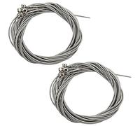 Giwnhvx 8 Pezzi Accessori Parti di Chitarra Basso Corda Basso In Acciaio Inox Calibro Placcato Argento Corda Chitarra Accessori Bassi