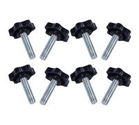 Giwnhvx 8 pz M8 x 30 mm filettatura maschio 32 mm testa a stella manopola di bloccaggio nero