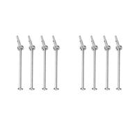 Giwnhvx 8 Pz Metallo Universale Albero di Trasmissione CVD 104001-1927 per 104001 1/10 RC Auto Ricambi Accessori