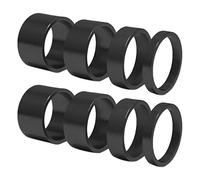 Giwnhvx 8 pz/set 5/10/15/20 mm in lega di alluminio per sterzo sterzo 28,6 mm rondella forcella tappo per bici da strada, ciclismo, nero