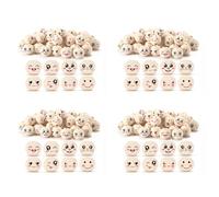 Giwnhvx 8 stili di con 20 mm, con sorridente, naturale rotonde con foro, confezione da 320