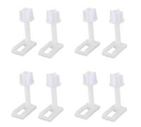 Giwnhvx 8 viti di fissaggio fai da te in plastica per sedile WC, cerniere e strumenti di riparazione, tipo e dimensioni: 5, 4,4 x 2,4 cm