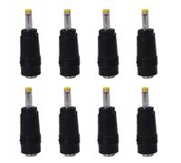 Giwnhvx 8 x Punta Giallo 4,0x1,7 mm Connettore A Una Presa Jack da 5,5x2,1 mm Connettore di alimentazione DC Nero