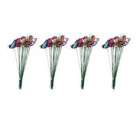 Giwnhvx 80 picchetti da giardino a forma di farfalla e 16 libellule, ornamenti per cortile, patio, in totale 96 pezzi
