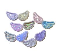Giwnhvx 80 PZ Carine Di Perla Colorata Brillante Collezione Decorazione Posteriore Piatto Accessori Acrilico Accessori Fiocchi per Acconciatura