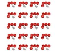 Giwnhvx 80X Lega di Alluminio 12mm Combinatore Ruota Hub Adattatore Esagonale Aggiornamenti per 144001 1/14 RC Auto Pezzi di ricambio, Rosso