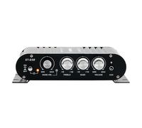 Giwnhvx -838 Amplificatore di Potenza HiFi 2.1 Canali 80 W X 2 Amplificatore Audio Stereo per con Uscita Subwoofer Amplificatore Audio Domestico Nero