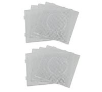 Giwnhvx 8Pcs ABC Clear 145X145mm Quadrato Grande Pegboards Board per Fuse Bead