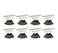 Giwnhvx 8X 6 corde chitarra acustica ponte osso sella e dado e 48pcs ebano chitarra ponte perni bianco + nero