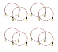 Giwnhvx 8X Cavo SMA Maschio WiFi Cavo Antenna 50 cm Cavo coassiale SMA Maschio a SMA Maschio Connettore coassiale SMA Maschio RG316 SMA Maschio
