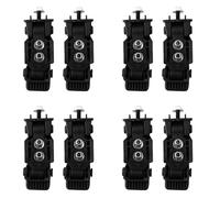 Giwnhvx 8X Hood Latch Lock Lock Lock Kit per TJ 2007-2016 Nero