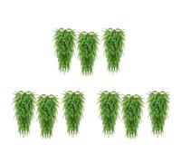 Giwnhvx 9 Pezzi Artificiali Felci Appese Piante Vite Falsa Edera Boston Felce Pianta Appeso Esterna Resistente ai UV Piante di Plastica (Verde)