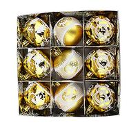 Giwnhvx 9 Pezzi Palline di Natale Decorazione Albero di Natale Appese per la Decorazione Interior Festa 'Anno Pendente Ornamenti ()