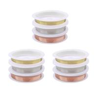 Giwnhvx 9 Rotoli 18 Gauge Gioielli Filo di Rame per, Filo di Perline di Gioielli Resistente All'Appannamento per Forniture e Lavori di Creazione di Gioielli