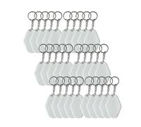 Giwnhvx 90 Pezzi DIY in Acrilico Trasparente con Ciondolo Decorazione Set Regalo con Foto in Acrilico,B