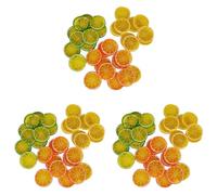 Giwnhvx 90 x di limone artificiali, frutta artificiale, mini di limone, modello di frutta falsa in plastica, decorazione per matrimoni e feste