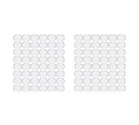 Giwnhvx 96 cuscinetti ammortizzanti in gel in silicone per tamburi morbidi ammortizzatori per tamburi silenziatori per tamburi silenziatori tamponi in gel per smorzamento (trasparente)