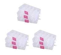 Giwnhvx 9Pz Kit di Custodie in Plastica per Kit di Componenti Elettronici da 10 Griglia