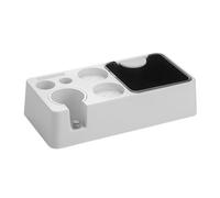 Giwnhvx ABS Multi-Funzione Caffè Tamper Stand Maniglia Holder Hammer Panno Polvere Dispenser di Stoccaggio per 51/58mm Portafilter
