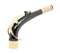 Giwnhvx Accessorio per collo curvo per sassofono alto in sughero metallico con finitura nichelata nera, accessori per parti di ricambio,