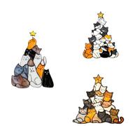 Giwnhvx Acchiappasole in acrilico per gatti, decorazione colorata per Natale, auto, casa