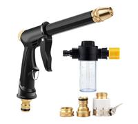 Giwnhvx Ad alta pressione Acqua Lavaggio Auto Attrezzo da Giardino con Tre Connettore Schiuma Pot Portable Garden Hose Ugello