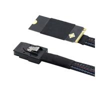 Giwnhvx ad alta velocità per server Plug and Play M.2 (M-Key NVMe 2260) a Mini SAS SFF-8087 0,5 M