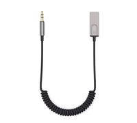 Giwnhvx Adattatore audio per auto Bluetooth 5.1 con ricevitore musicale AUX da 3,5 Mm, Dongle USB a jack da 3,5 Mm, ricevitore Bluetooth per auto